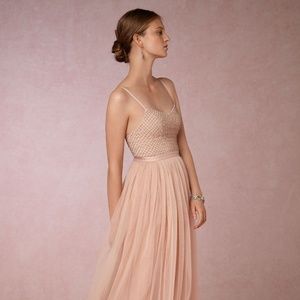 Anthropologie BHLDN Blush Coppelia Dress Size 6